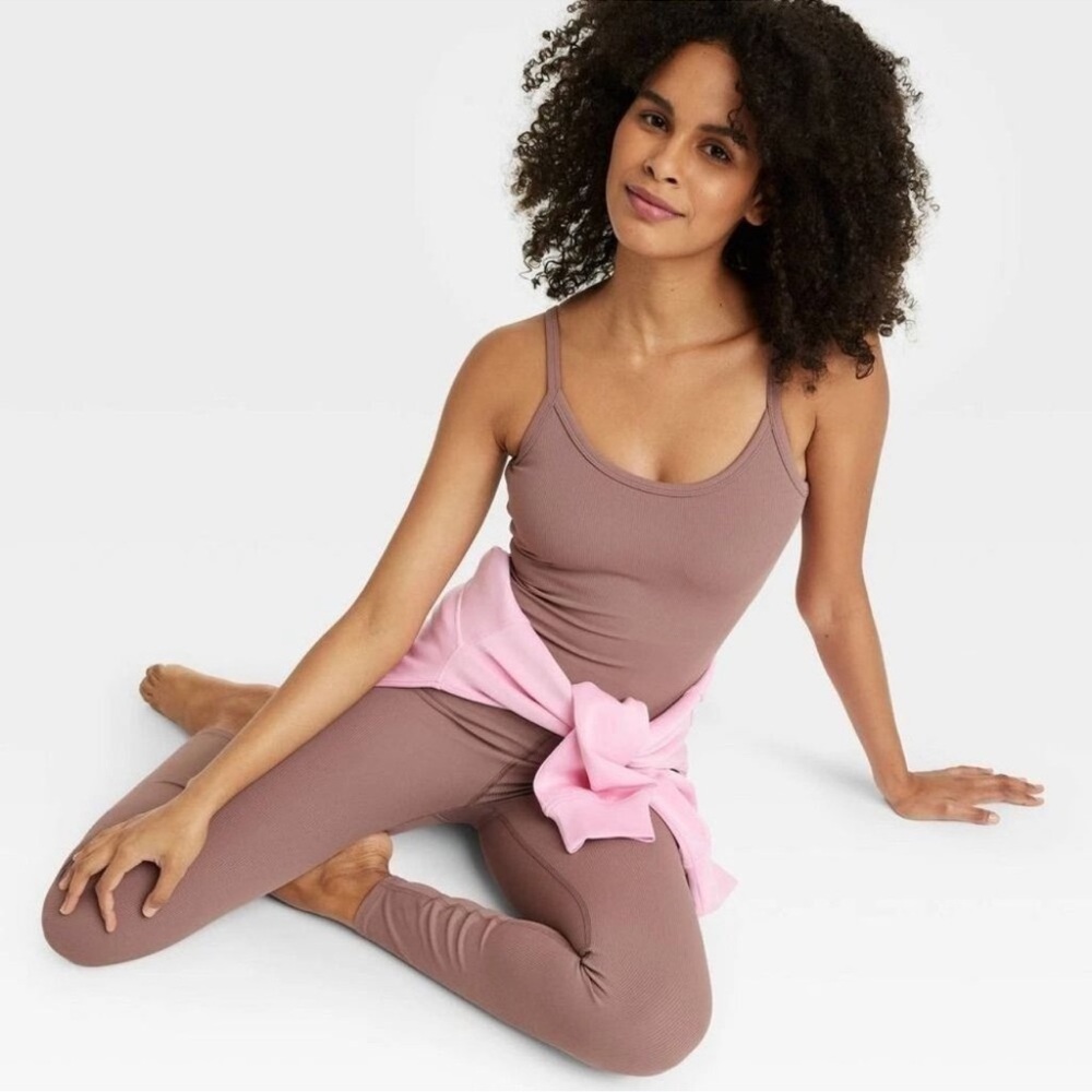 Ribbed Full Length Yoga Bodysuit